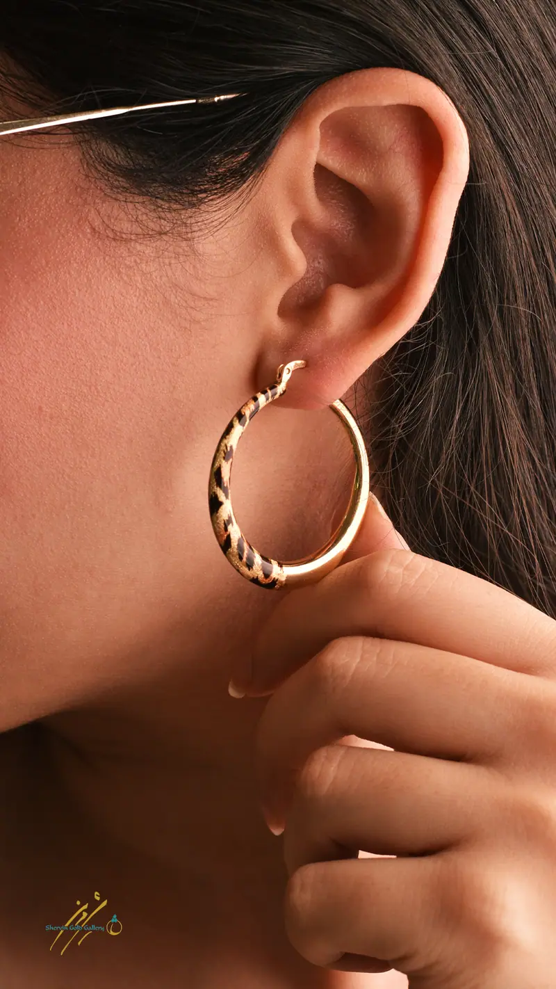 گوشواره حلقهای طرحدار